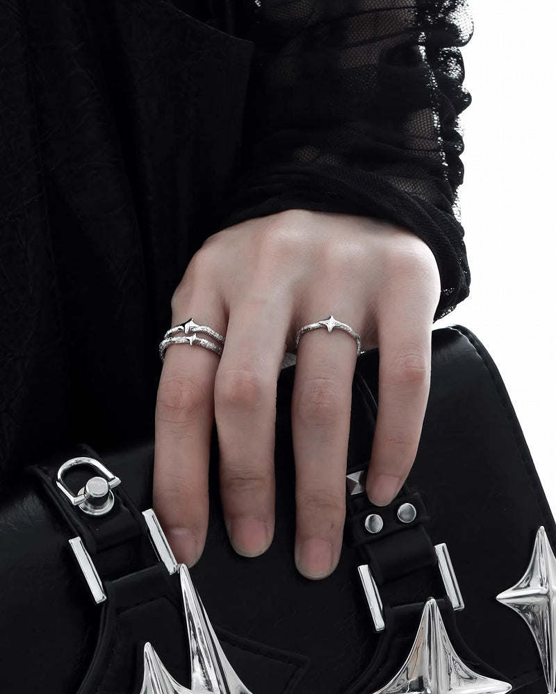 【1ST XULIE】Four Pointed Star Ring pg846