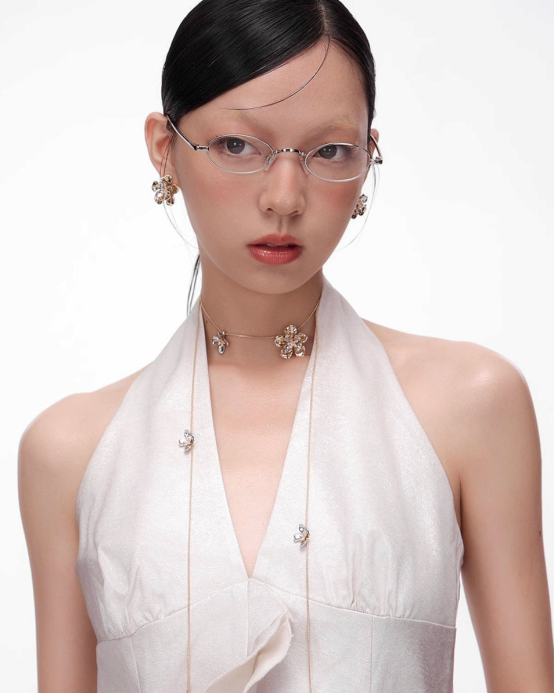 [SUMIYAKI] Vintage Flower Layer Earrings pg1944