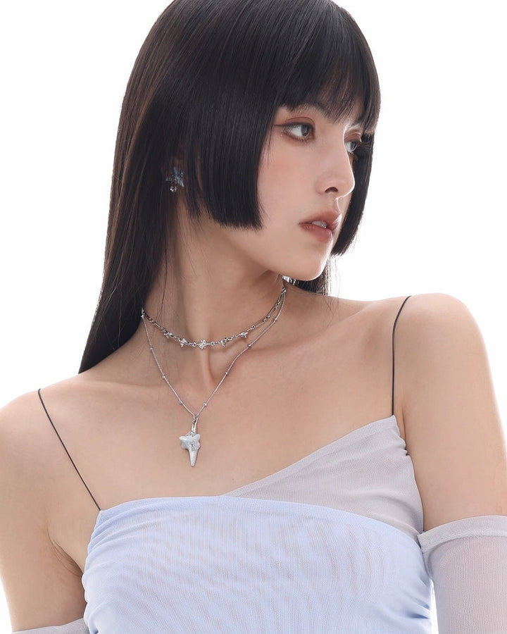 【SUMIYAKI】Virus Blue Layer Necklace pg1952