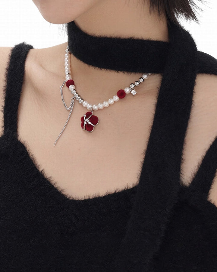 [SUMIYAKI] Flocking Red Queen Necklace pg770