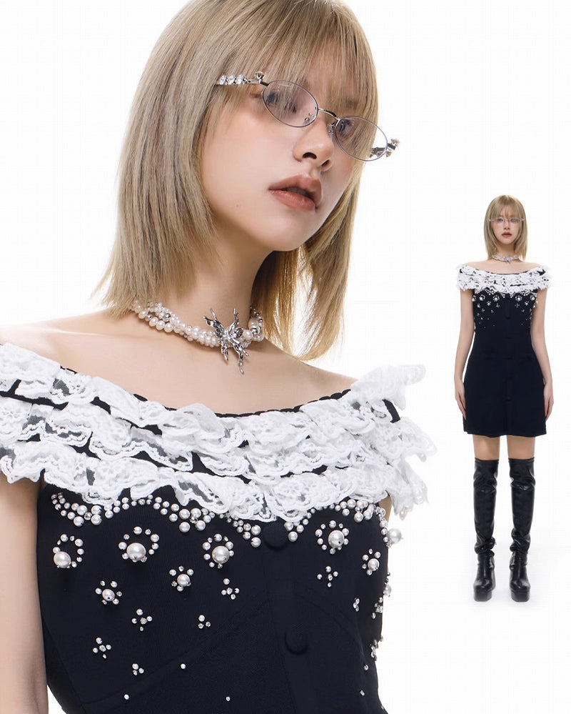 [SUMIYAKI]Biochemical Butterfly Pearl Necklace pg152