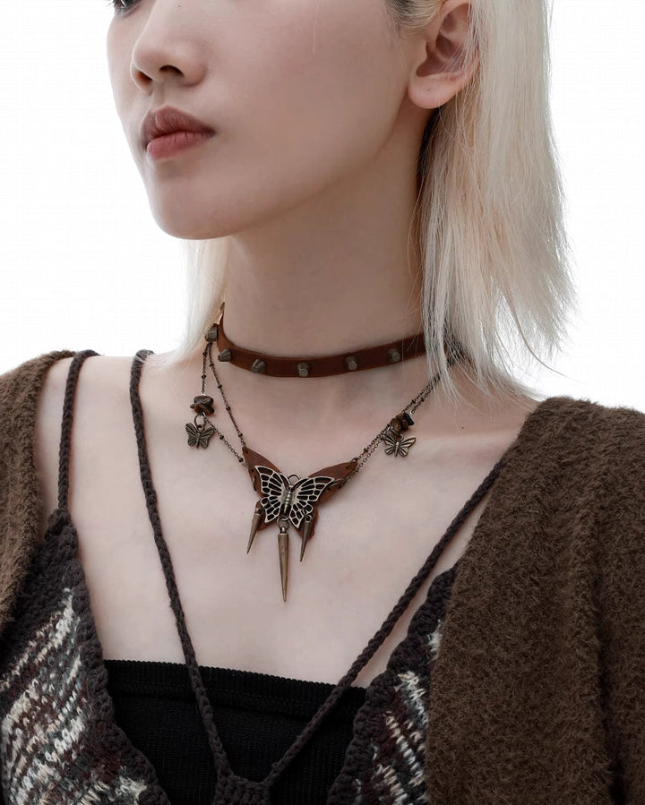 【1ST XULIE】Wasteland Butterfly Island Choker & Necklace pg1970