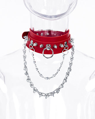 [PINKSPINK] Diamond Rock Chain Choker pg594