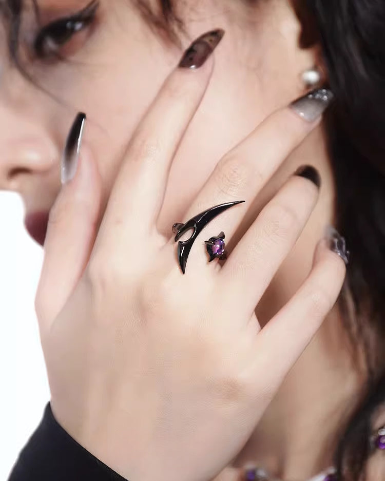 [OCTO VITA] Cosmic Scorpion Star Moon Ring pg464