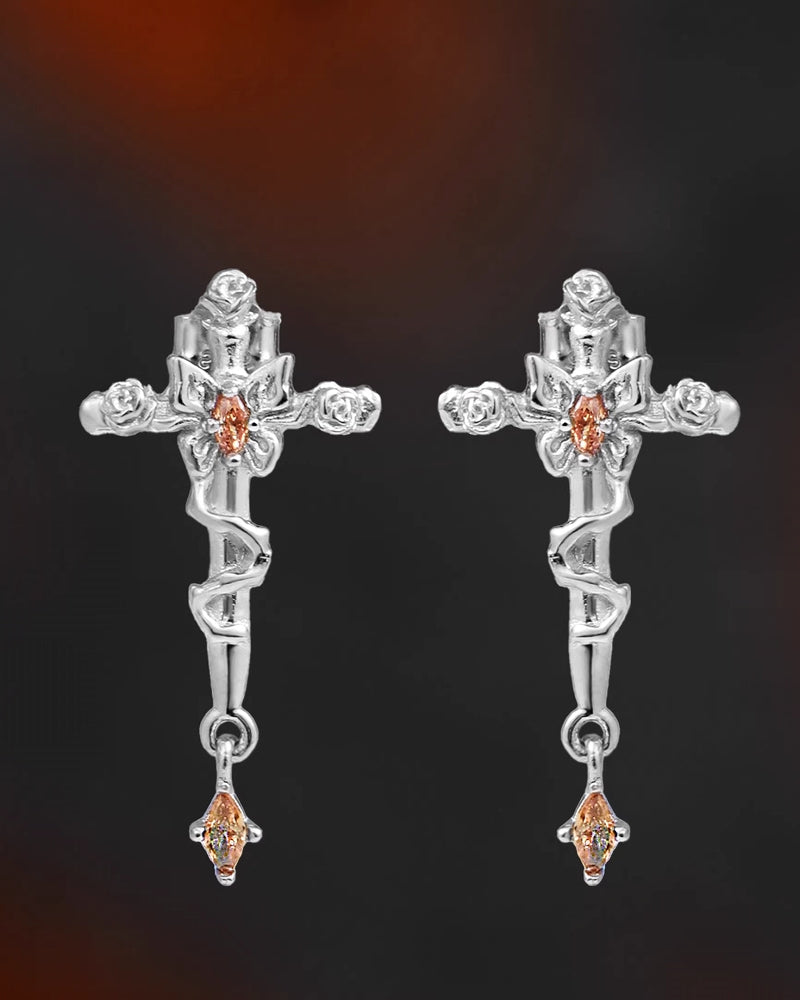 【1ST XULIE】Rebirth of Desolation Cross Earrings pg1452