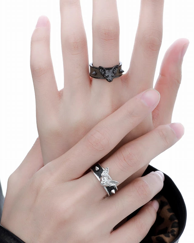 【1ST XULIE】Pure Cat Rivet Ring pg1417