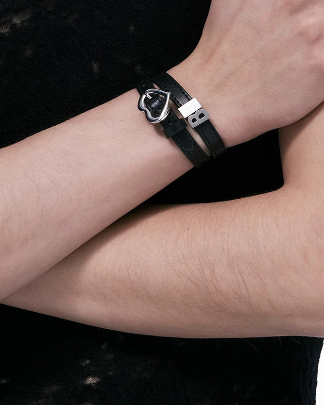 [BLACKHEAD]B Label Love Leather Bracelet & Choker pg88