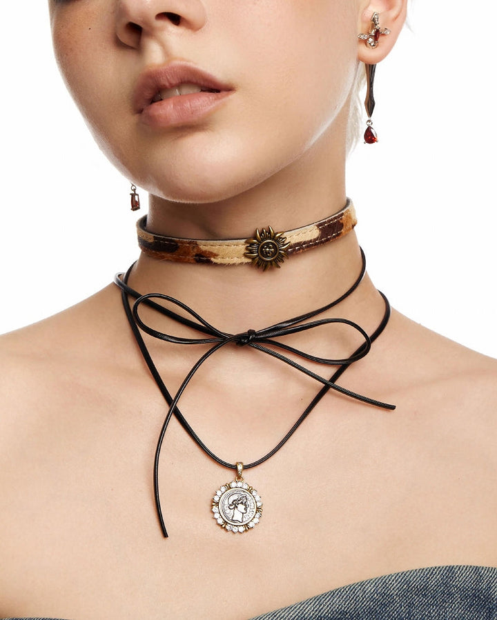 【OCTO VITA】Dune Wasteland Bow Knot Necklace pg657