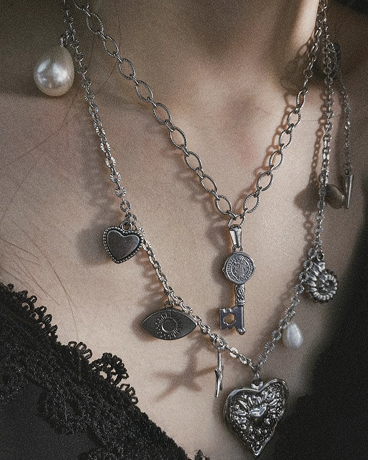 【Insomnia Artist】Love Layer Retro Necklace pg1117