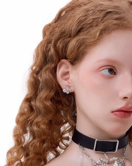 [SUMIYAKI]White Butterfly Earrings pg1994