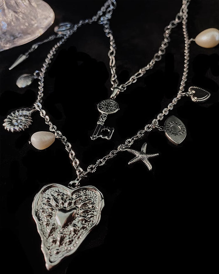 【Insomnia Artist】Love Layer Retro Necklace pg1117