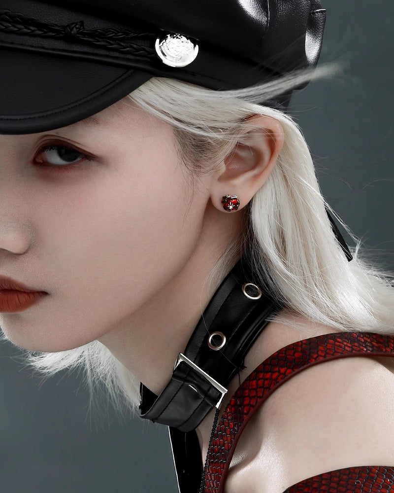 Forbidden Apple Snake Earrings 02