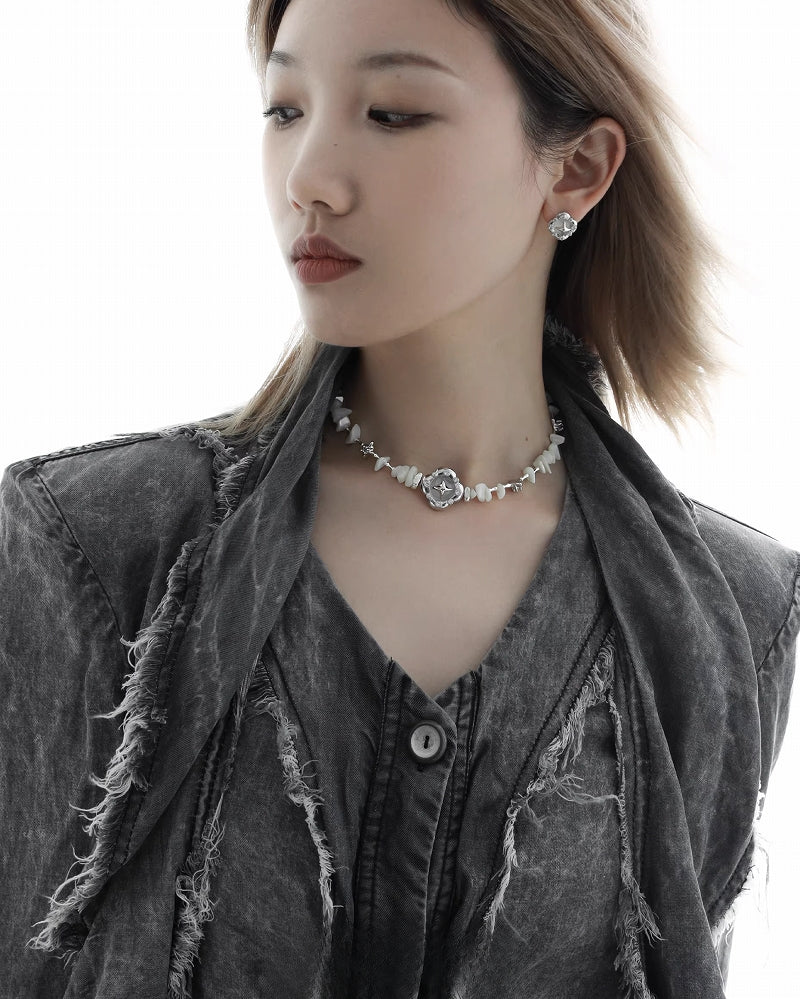 【1ST XULIE】Star Orbit Star Shell Necklace pg1742