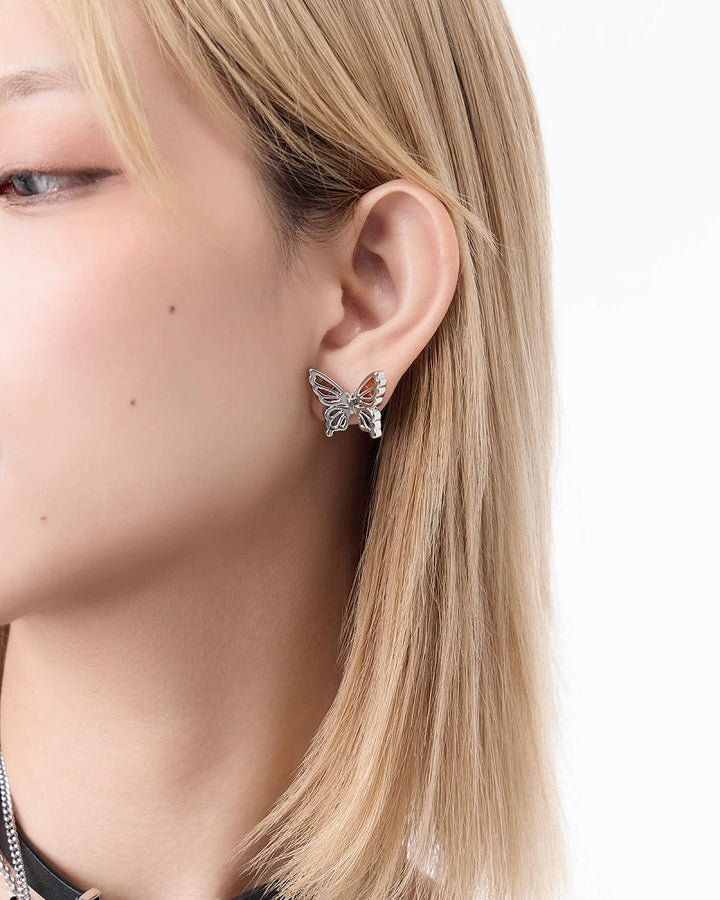 【SUMIYAKI】Three Dimensional Butterfly Earrings pg1897