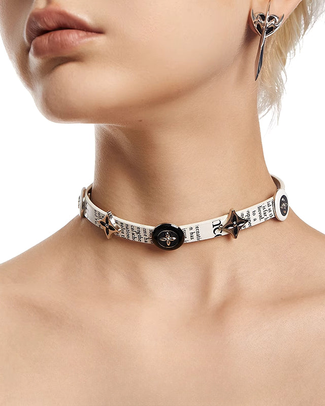 【OCTO VITA】Star Pictorial Button Choker pg1744