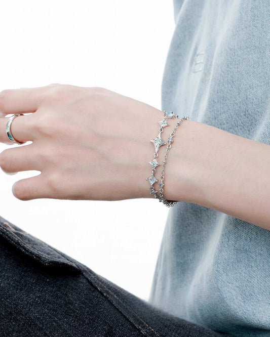 [1ST XULIE] Sea Starry Sky Double Layer Bracelet pg1546