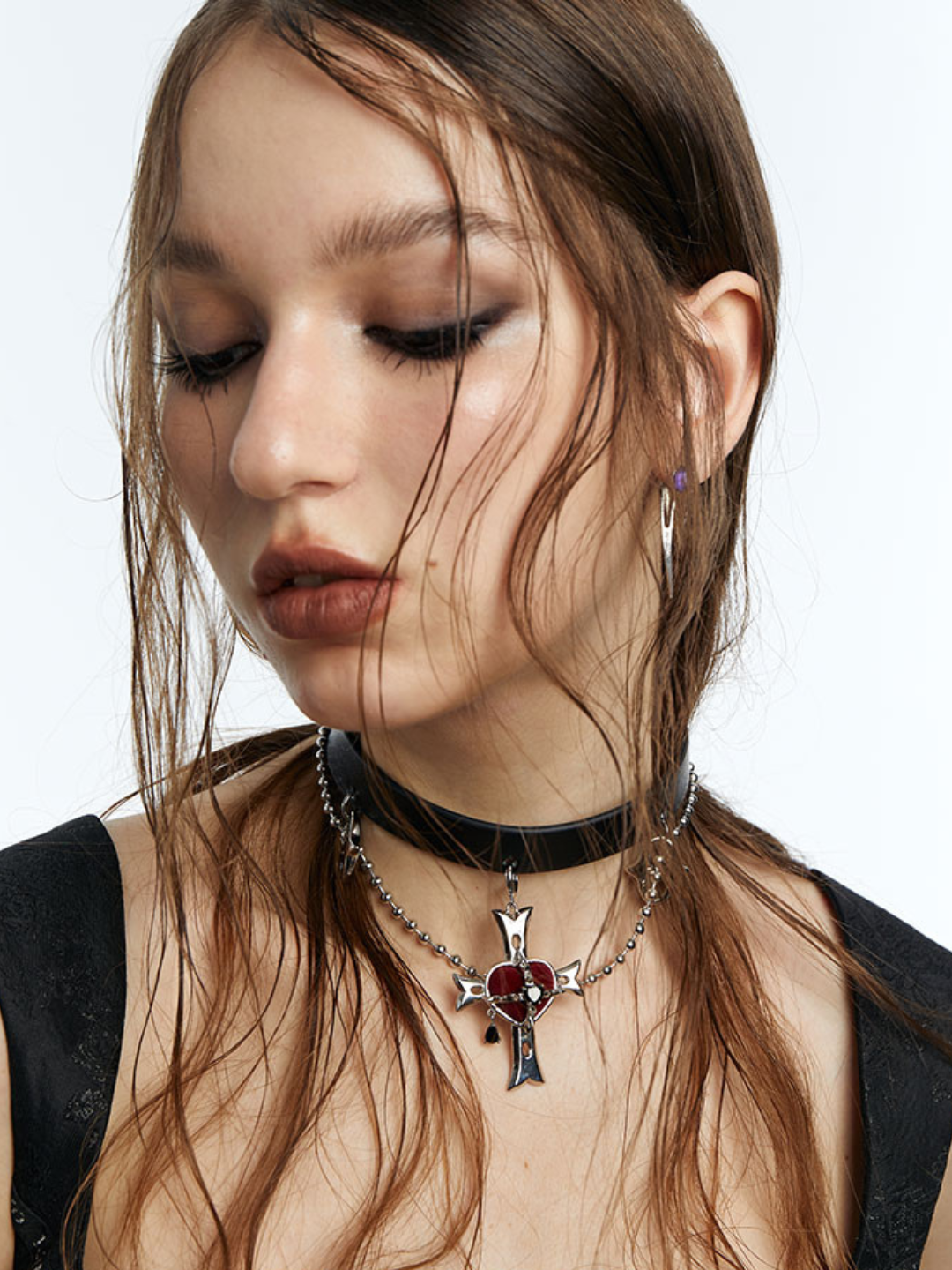 [OCTO VITA] love spikes punk choker