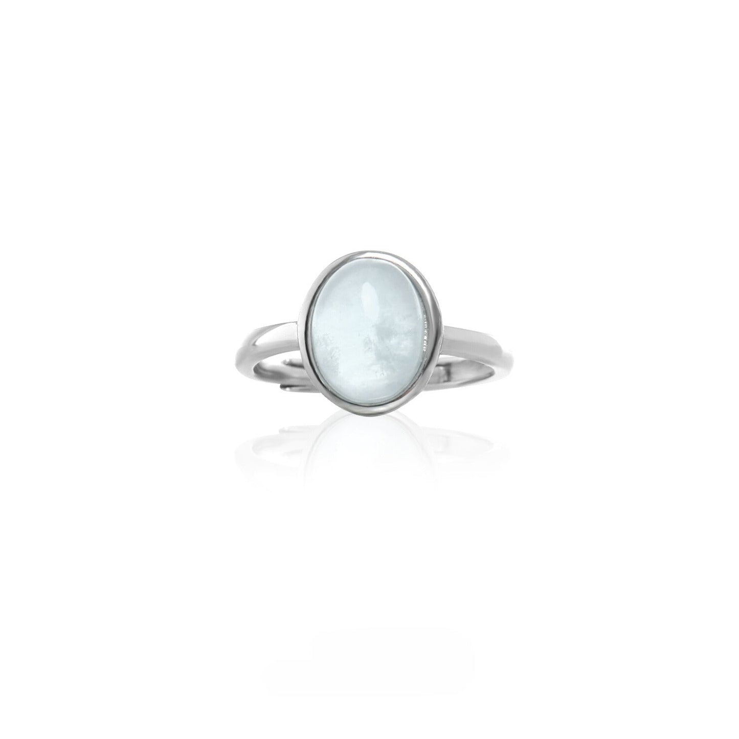 [1ST XULIE] Aquamarine Sterling Silver Ring pg57