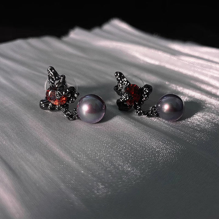 【Insomnia Artist】Butterfly Roost Pearl Earrings pg338