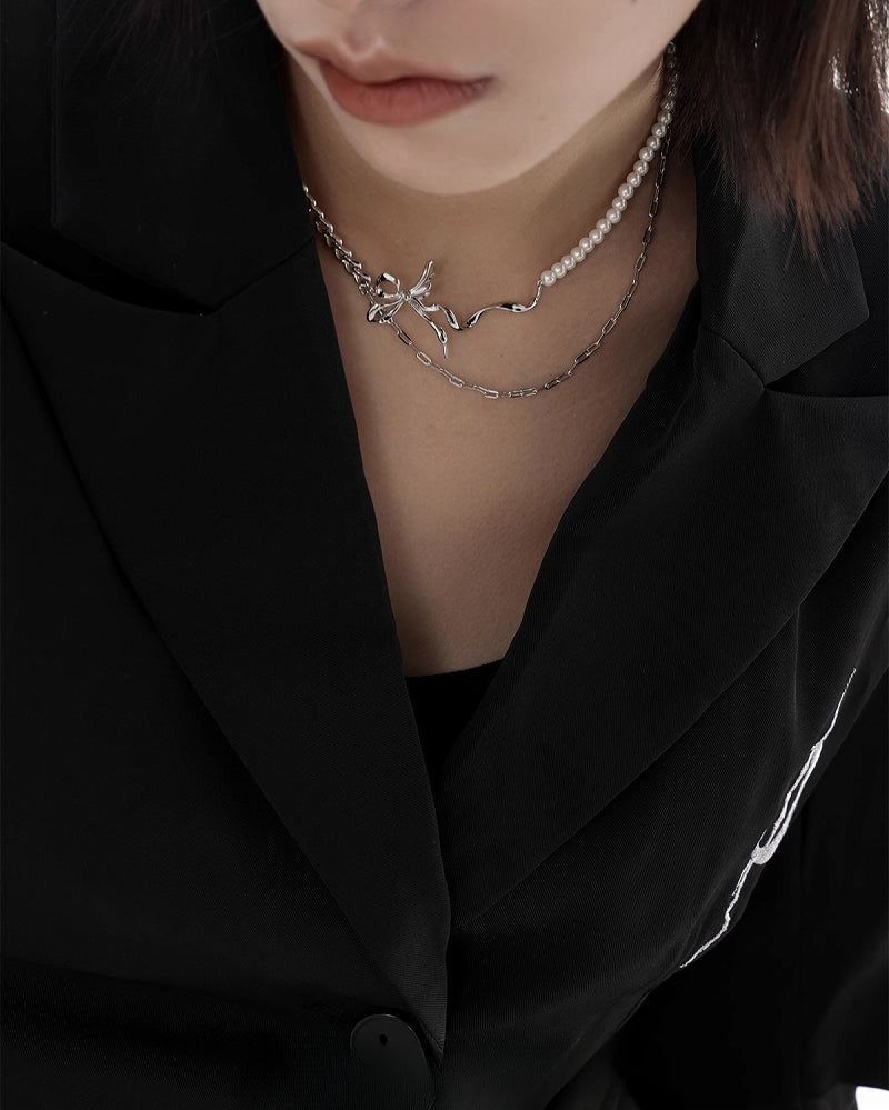 [SUMIYAKI] Bandage Bow Knot Necklace02 pg101