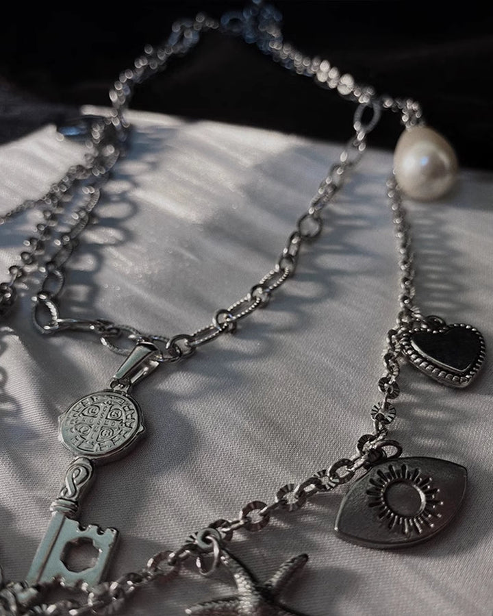 【Insomnia Artist】Love Layer Retro Necklace pg1117