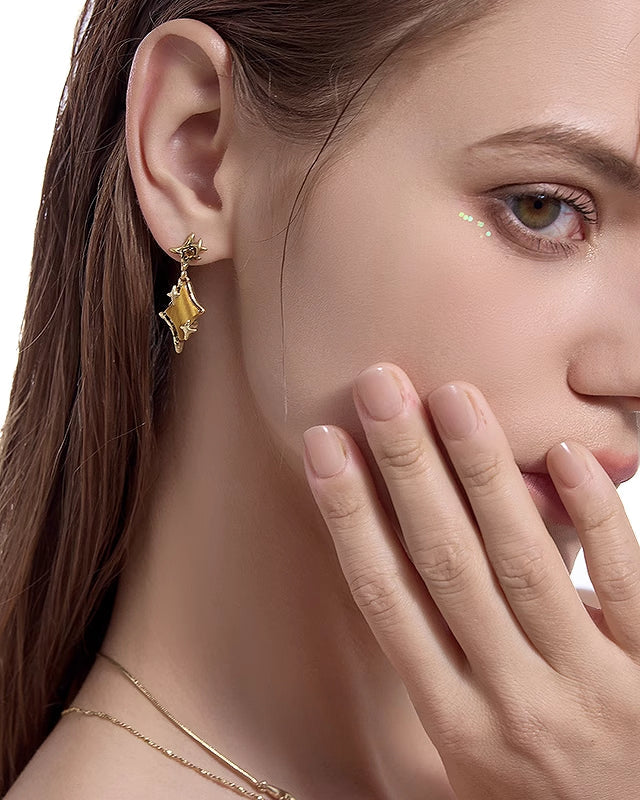 [MASW] Nostalgia Star Earrings pg1306