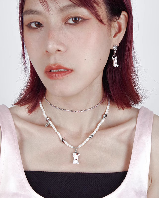 [Esak∞chi]Rabbit With Red Turban Necklace pg1434