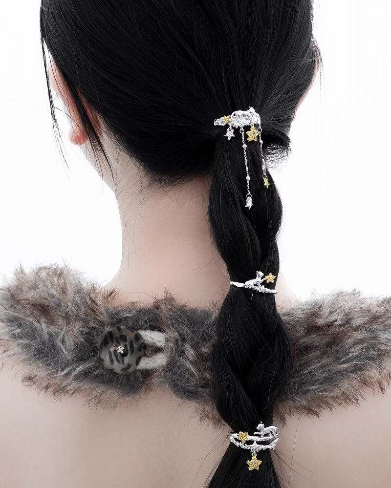 [1ST XULIE] Star Cat Hair Clip pg1711