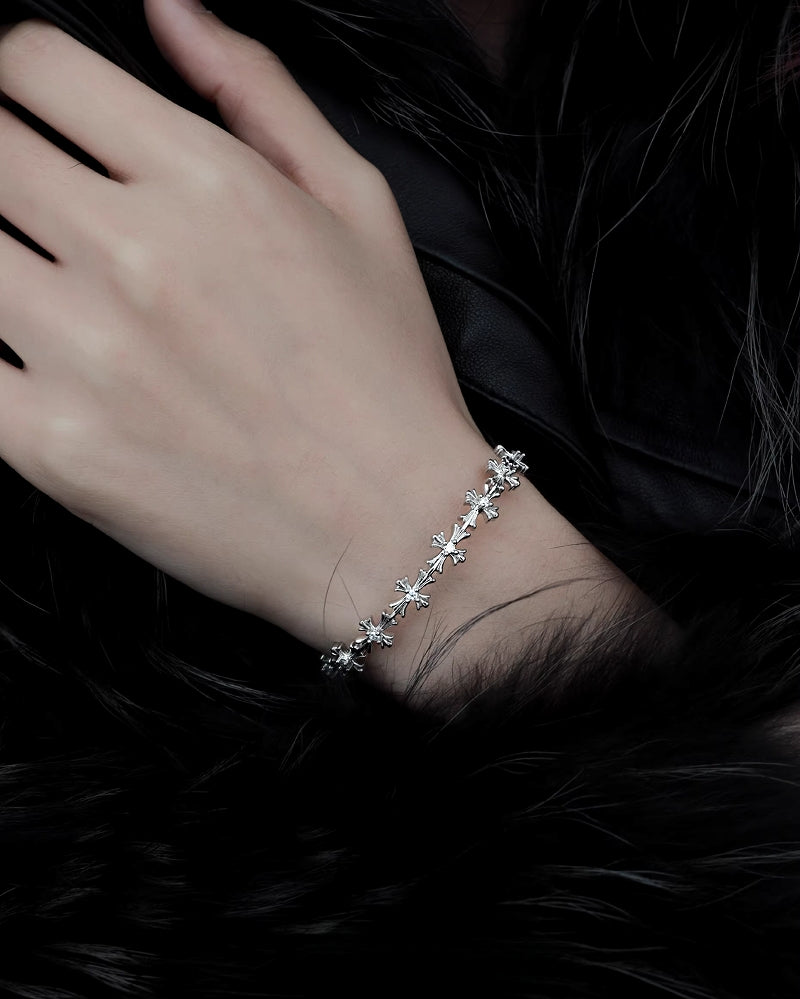 [1ST XULIE] Cross Open Bracelet pg481