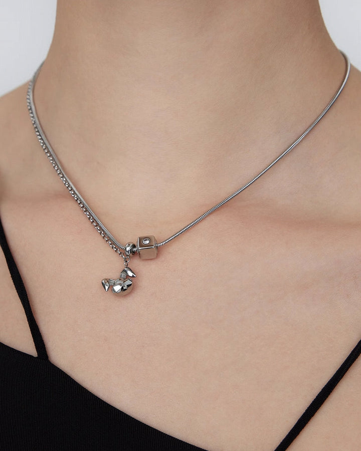 【BLACKHEAD】Killer Bunny Double Layer Necklace pg1039