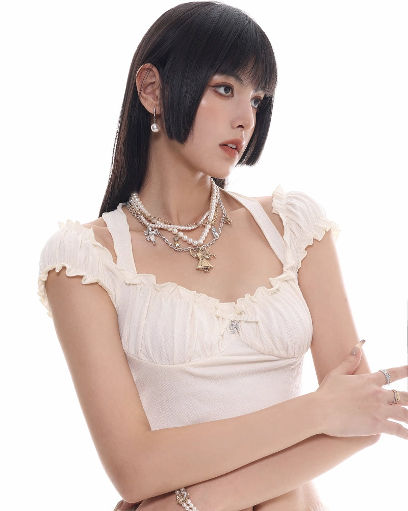 [SUMIYAKI] Angle Stacked Pearl Necklace pg47