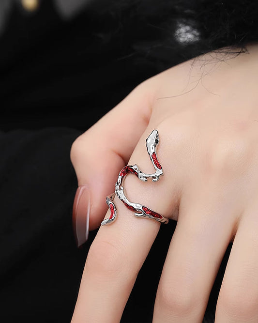Red Snake Ring