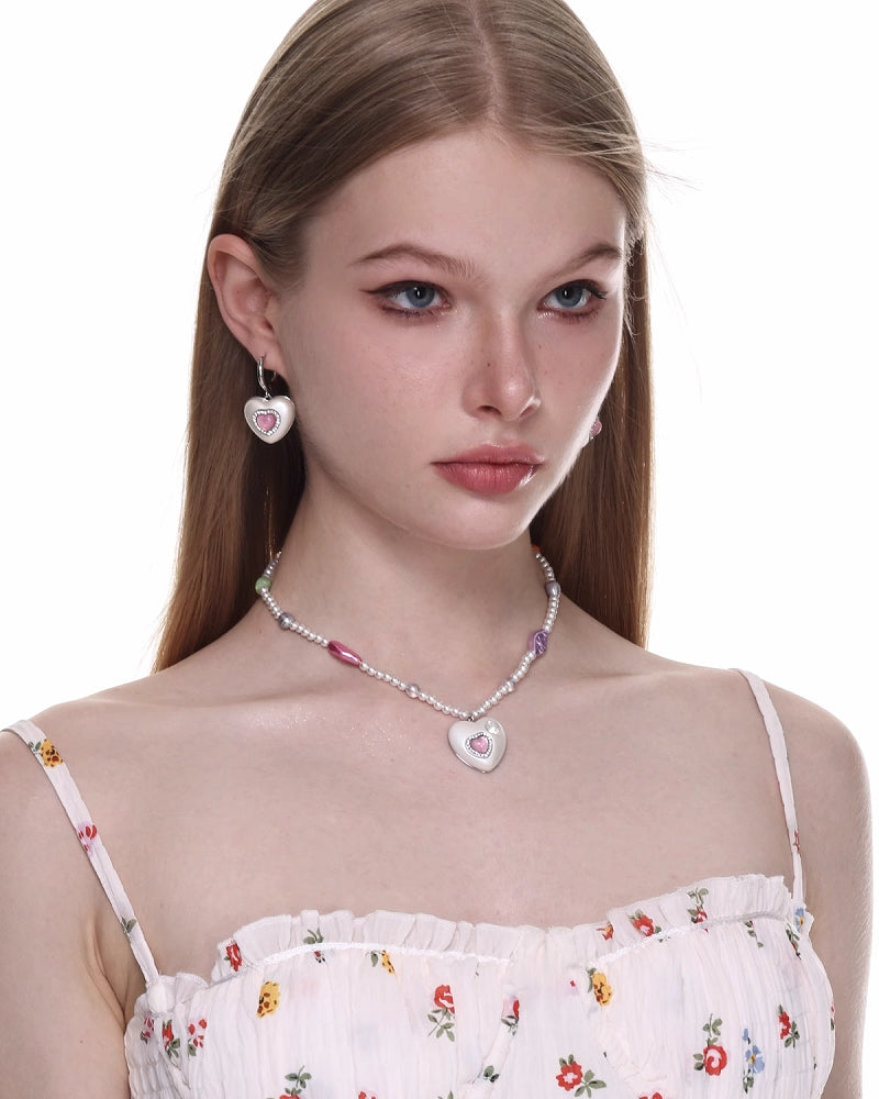 [SUMIYAKI] Cat Eye Beaded Necklace pg405