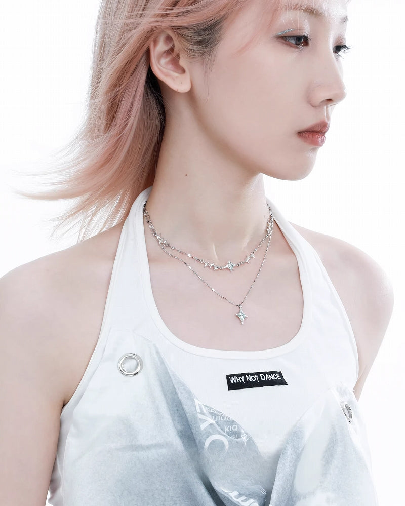 【1ST XULIE】Sea Starry Sky Double Layer Necklace pg1547