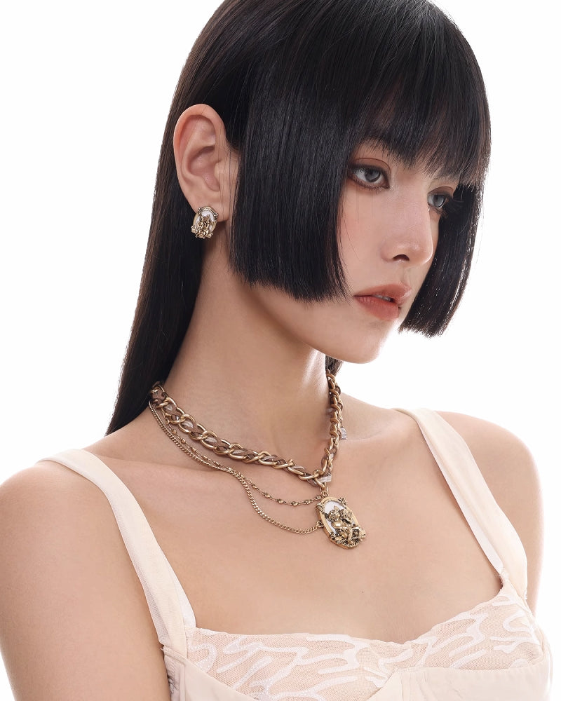 【SUMIYAKI】Rebellious Angel Tassel Necklace pg1447