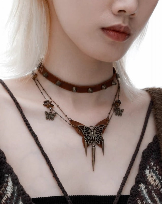 【1ST XULIE】Wasteland Butterfly Island Choker & Necklace pg1970