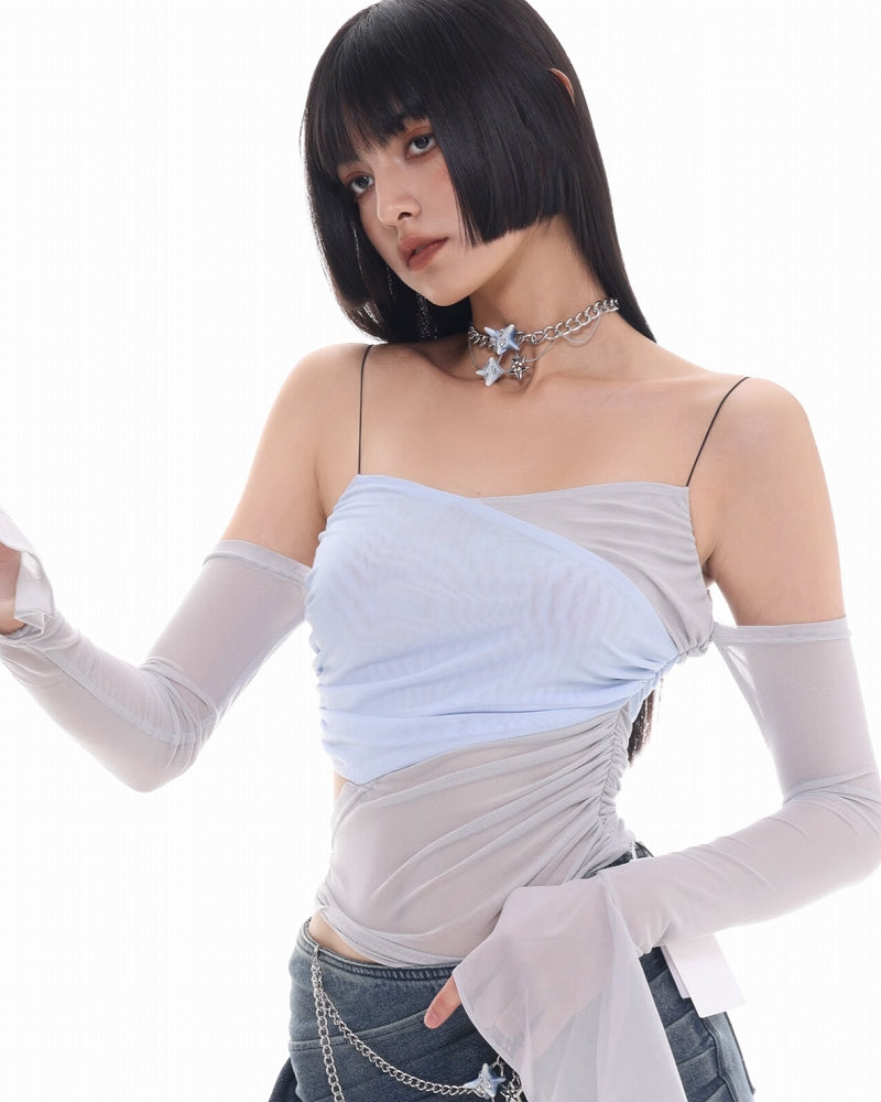 [SUMIYAKI] Virus Blue Tassel Necklace pg1954