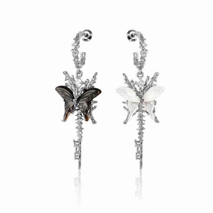 [1ST XULIE] Butterfly Skeleton Earrings 02 pg346