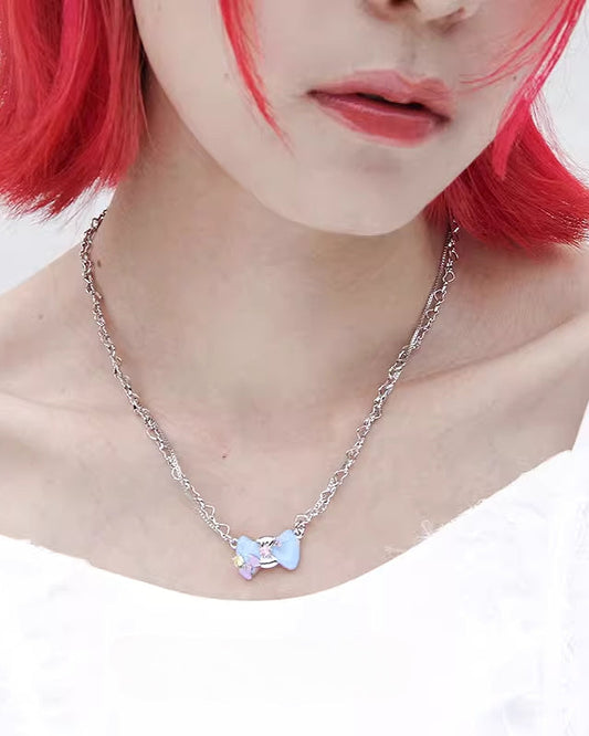 [Esak∞chi] Children's Fun Bow Knot Necklace pg421