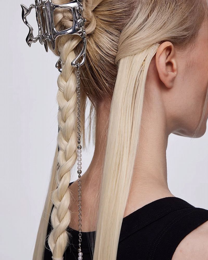 [BLACKHEAD]Y2B Grip Metal Tassel Hair Clip pg2027