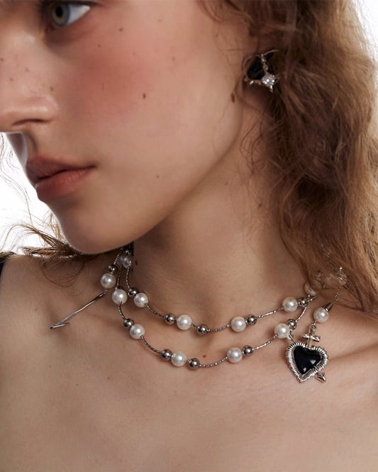 [OCTO VITA] Star Heart Arrow Necklace pg1721