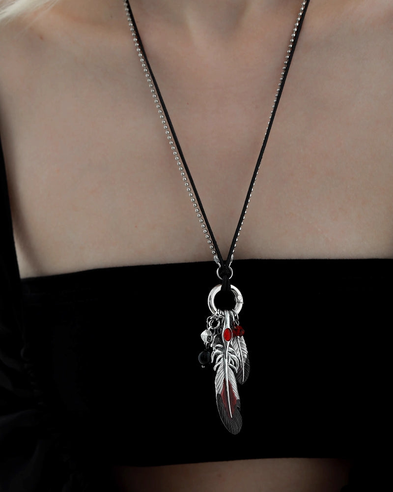 Floating Crane Keychain Necklace