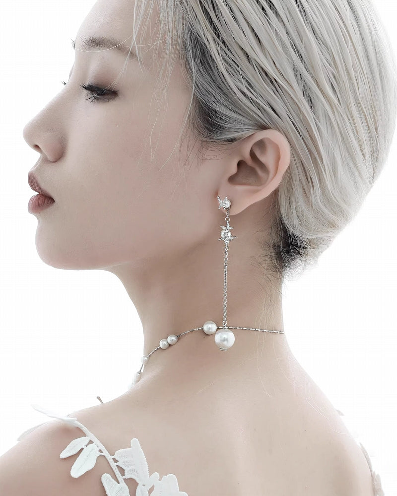 [1ST XULIE] Butterfly Bubble Tassel Earrings pg252