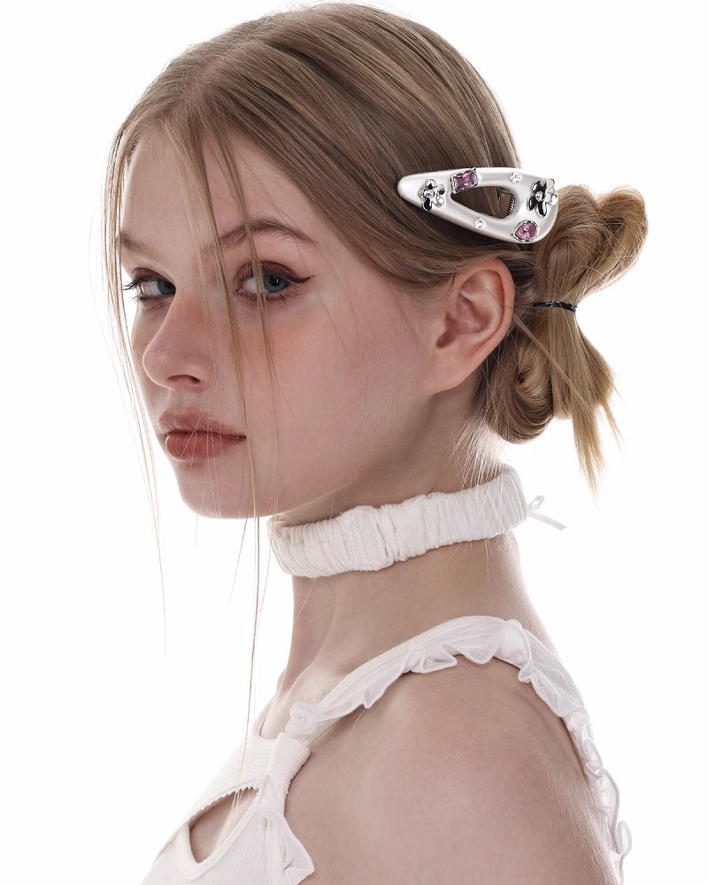 [SUMIYAKI] Colorful Flower Heart Hair Clip pg437