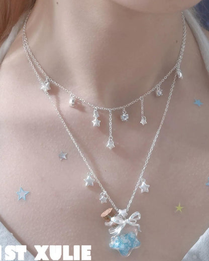 Starlit Wish Bottle Necklace