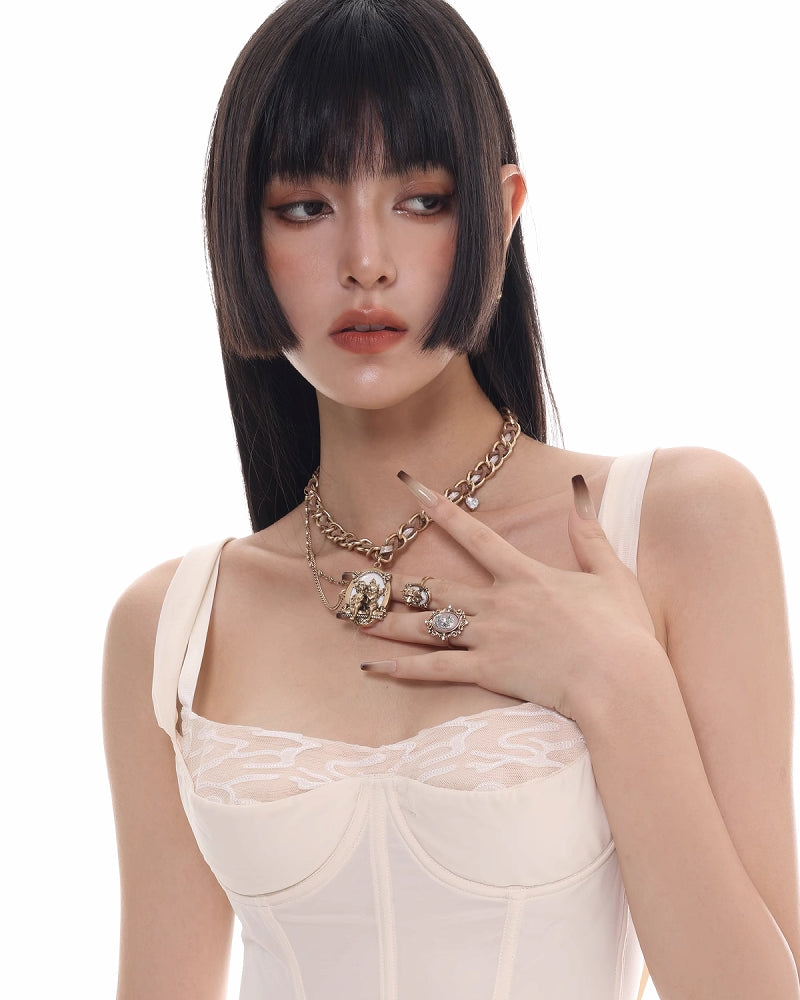 [SUMIYAKI] Rebellious Angel Tassel Necklace pg1447