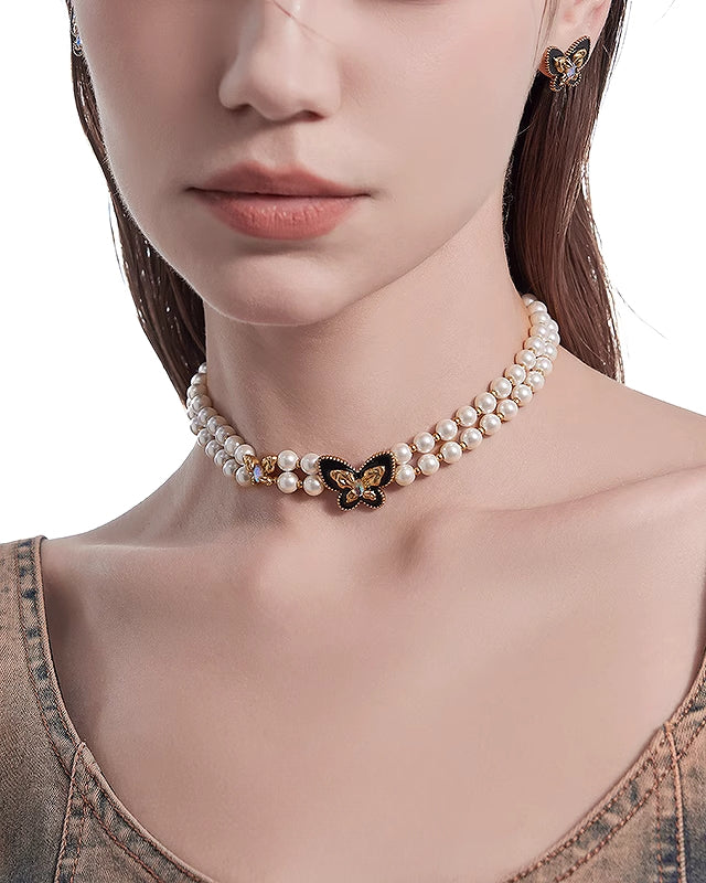 【MASW】Butterfly Dance Pearl Choker pg289