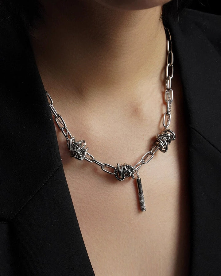 【SUMIYAKI】Thorn Hip-hop Necklace pg1884