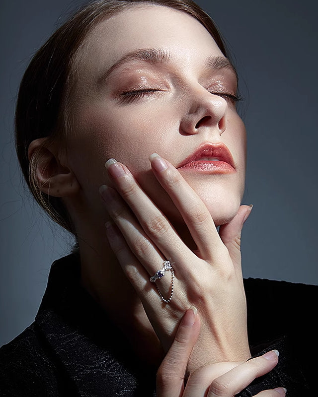 [FAITMAIN] Moon Eclipse Double Layer Purple Ring pg1235