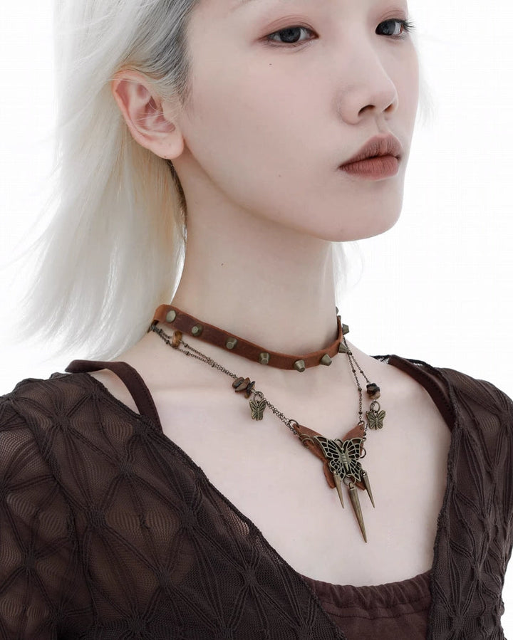 【1ST XULIE】Wasteland Butterfly Island Choker & Necklace pg1970